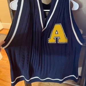 Womens school girl vest